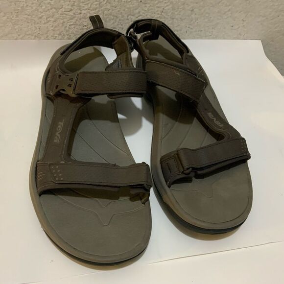 Teva 1006912 Holliway Black Strap Sports Sandals Men Size 11
